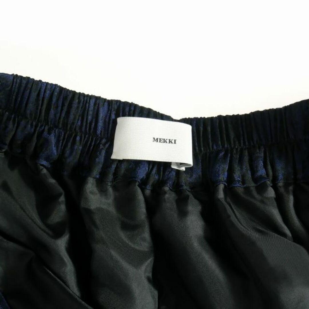 other(アザー)のメッキ MEKKI 22AW BON BON ジャガード スカート 38 紺 レディースのスカート(その他)の商品写真