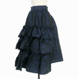 アザー(other)のメッキ MEKKI 22AW BON BON ジャガード スカート 38 紺(その他)