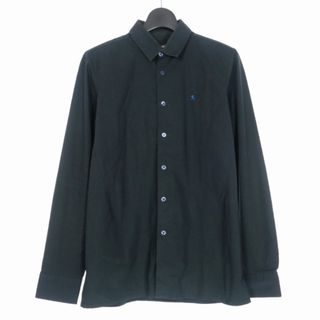 ラフシモンズ(RAF SIMONS)のラフシモンズ RAF SIMONS R刺繍 長袖シャツ ストレッチ 46 紺(シャツ)