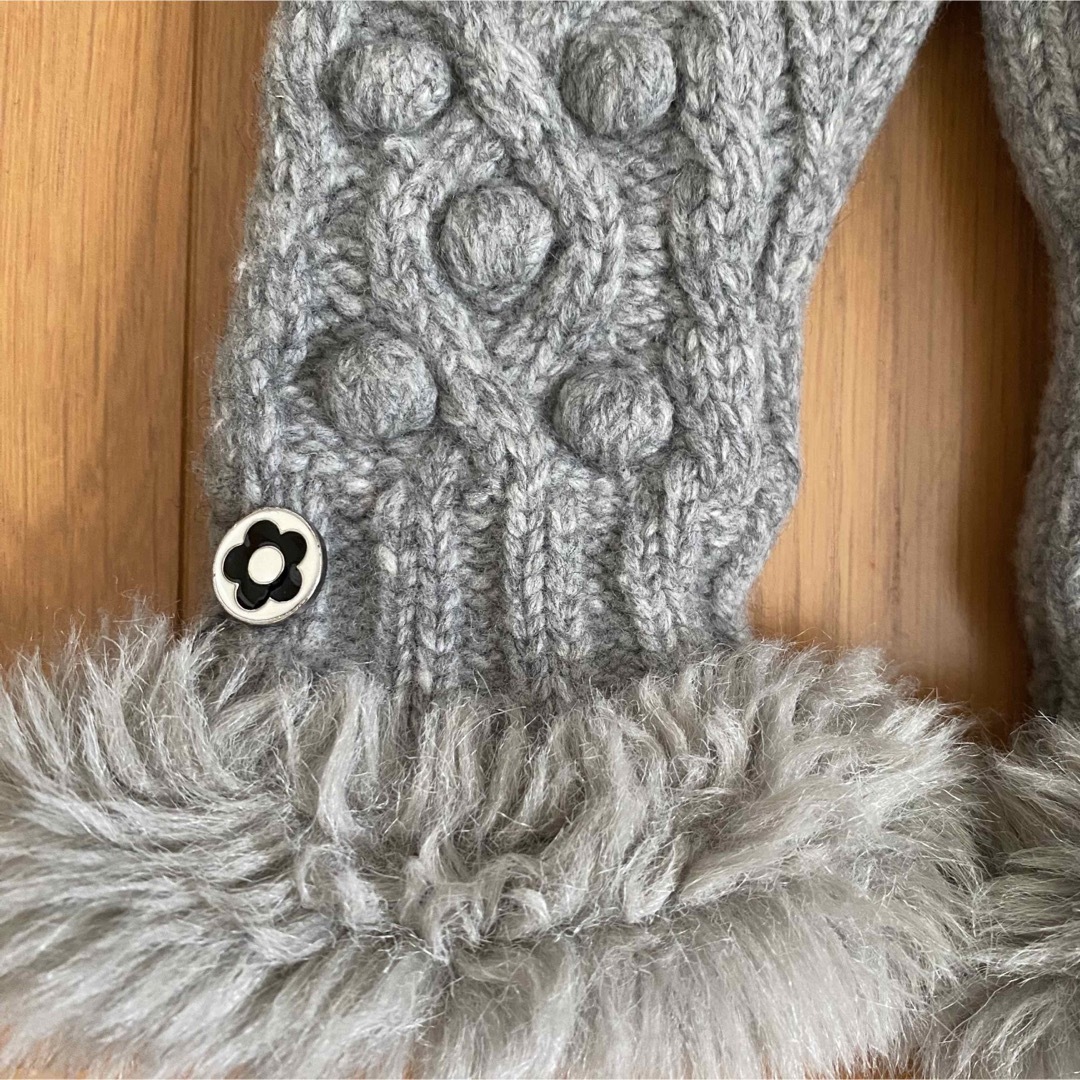 MARY QUANT(マリークワント)の●マリークワントMARYQUANT 手袋　ミトン　グレー　冬 レディースのファッション小物(手袋)の商品写真