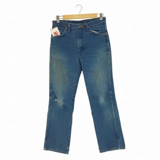 32cm股下ラングラー Wrangler ブラックデニム テーパードデニムパンツ メンズw32 /taa002401