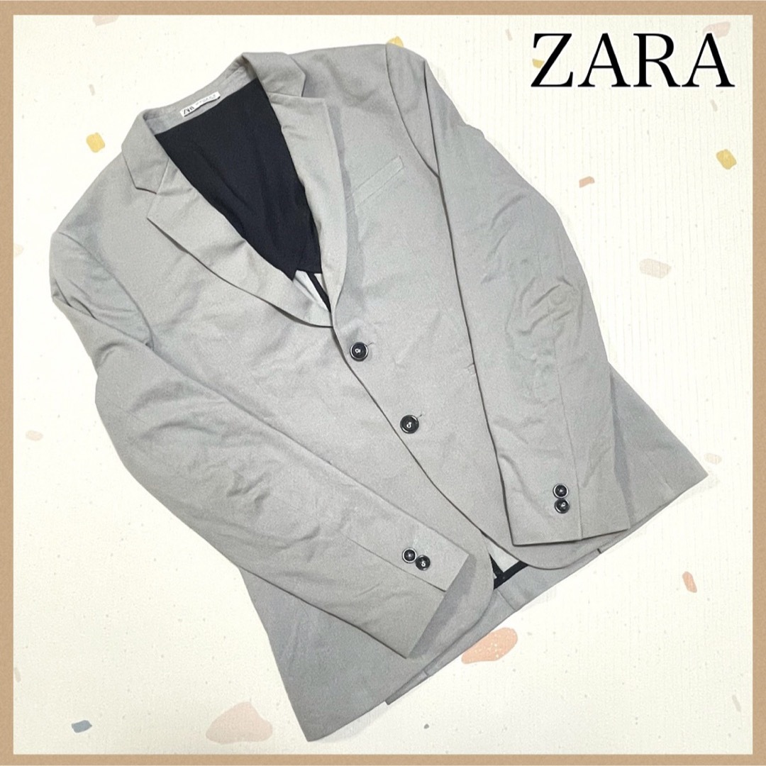 ZARA(ザラ)の【ZARA】ザラ テーラードジャケットM グレー/灰色 メンズジャケット 秋冬服 メンズのジャケット/アウター(テーラードジャケット)の商品写真