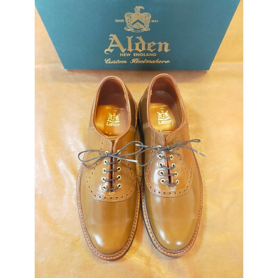 Alden(オールデン)の未使用　Alden　ウィスキーコードバン　サドルシューズ　D1307C　8.0E メンズの靴/シューズ(ドレス/ビジネス)の商品写真