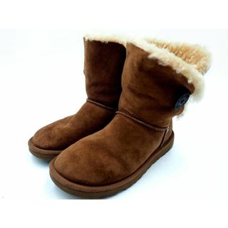 アグ(UGG)のUGG Australia アグ オーストラリア 5803 ベイリー ボタン ショート ムートン ブーツ sizeW5（22ｃｍくらい）/キャメル ◆■ レディース(ブーツ)