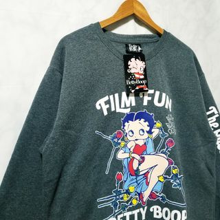 ベティブープ(Betty Boop)の（ベティブープ）BettyBoop　新品　裏起毛　トレーナー　3L　グレー(スウェット)