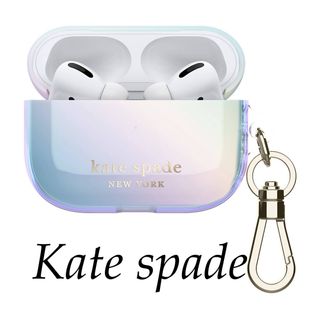 ケイトスペードニューヨーク(kate spade new york)の【人気商品】ケイトスペード　AirPods エアーポッズプロケース　ゴールド箔(ストラップ/イヤホンジャック)