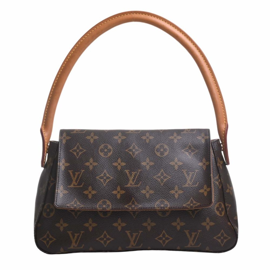 バッグLOUIS VUITTON ルイヴィトン モノグラム ミニルーピング ワンショルダーバッグ M51147 ブラウン by