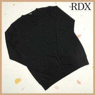 【RDX】長袖カーディガンL ブラック/黒 Vネック 秋冬服 メンズ トップス(カーディガン)