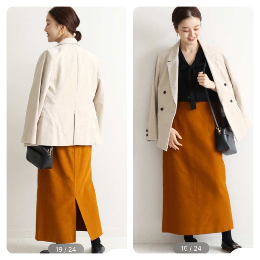 IENA(イエナ)の【2019AW】 IENA ダブルブレストコートジャケット レディースのジャケット/アウター(テーラードジャケット)の商品写真