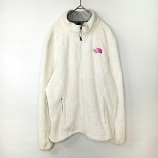 ザノースフェイス(THE NORTH FACE)のノースフェイス　ボアフリース　ジャケット　ブルゾン　裏起毛　裏ボア　刺繍　白　L(ブルゾン)