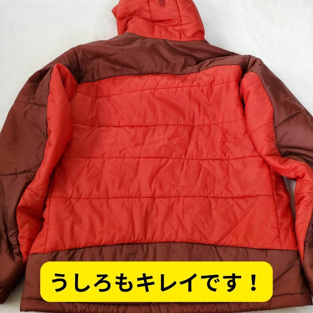 mont bell(モンベル)の極美品　モンベル フラットアイアンパーカ 中綿 ジャケット M レッド メンズのジャケット/アウター(ダウンジャケット)の商品写真