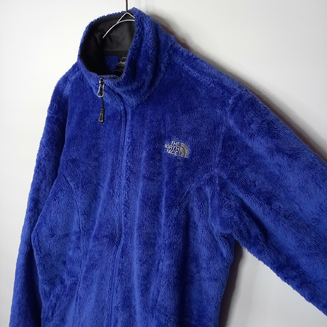 THE NORTH FACE(ザノースフェイス)のノースフェイス　ボアフリース　ジャケット　ブルゾン　裏起毛　裏ボア　刺繍　青　L レディースのジャケット/アウター(ブルゾン)の商品写真