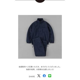 ワンエルディーケーセレクト(1LDK SELECT)の2023aw ENNOY FLEECE JACKET+PANTS NAVY M(ブルゾン)