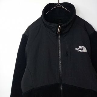 ザノースフェイス(THE NORTH FACE)のノースフェイス　デナリジャケット　ポーラテック　フリース　裏起毛　刺繍　黒　XS(ブルゾン)