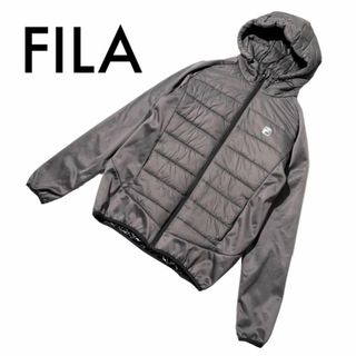 フィラ(FILA)のフィラ 極暖 畜熱 アルミ ダウンジャケット L グレー 中綿 ゴルフウェア(ウエア)