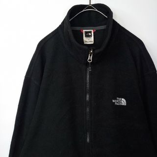 ザノースフェイス(THE NORTH FACE)のノースフェイス　フリース　ジャケット　ポーラテック　裏起毛　薄手　刺繍　黒　L(ブルゾン)