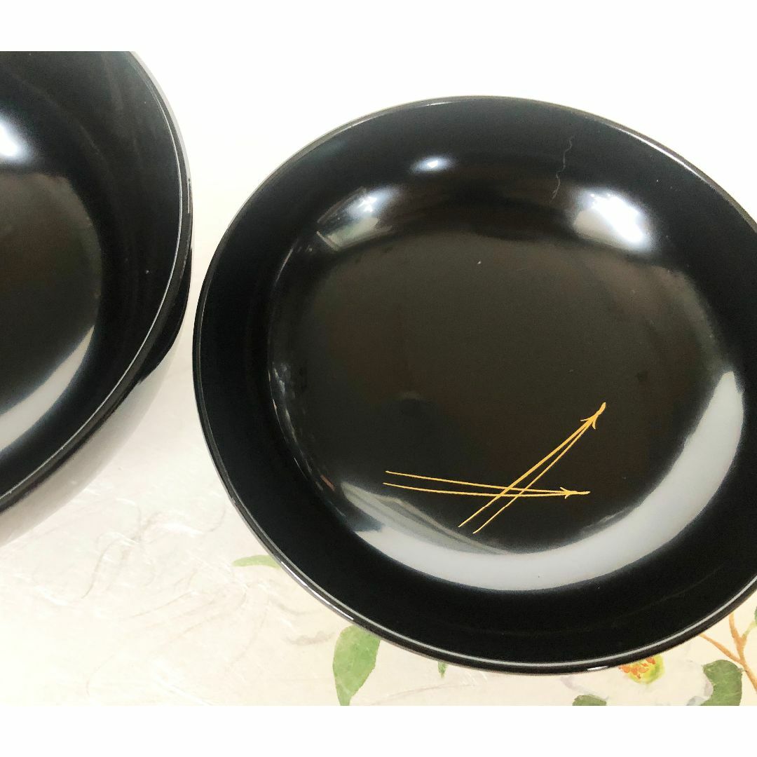 煮物椀 三羽鶴見返し松葉蒔絵 丸型 黒塗 漆塗 5客 在庫整理 雑煮 煮物椀 三羽鶴見返し松葉蒔絵 丸型 黒塗 漆塗 5客 在庫整理 雑煮