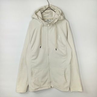 ザノースフェイス(THE NORTH FACE)のノースフェイス　フリースパーカー　ジャケット　薄手　ポーラテック　刺繍　白　S(パーカー)