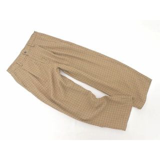 MONO-MART モノマート 千鳥柄 ワイド テーパード パンツ sizeS/ベージュ ◇■ メンズ(その他)