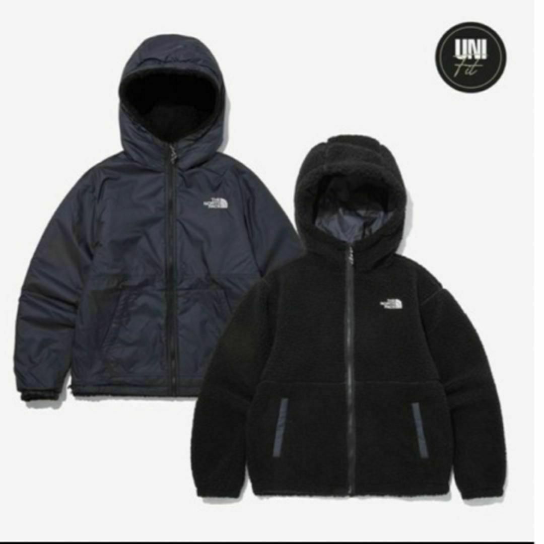 THE NORTH FACE(ザノースフェイス)のノースフェイス　リバーシブル　ボアフリースパーカー　ホワイトレーベル　韓国　XL メンズのジャケット/アウター(マウンテンパーカー)の商品写真