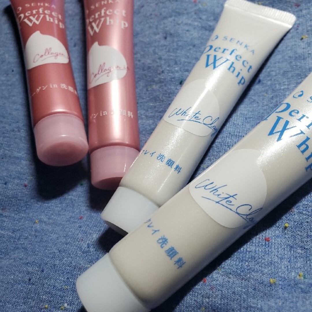 専科(センカセンカ)の資生堂SENKA PFホイップ コラーゲンin&Wクレイ 15g×2種類×2 コスメ/美容のスキンケア/基礎化粧品(洗顔料)の商品写真