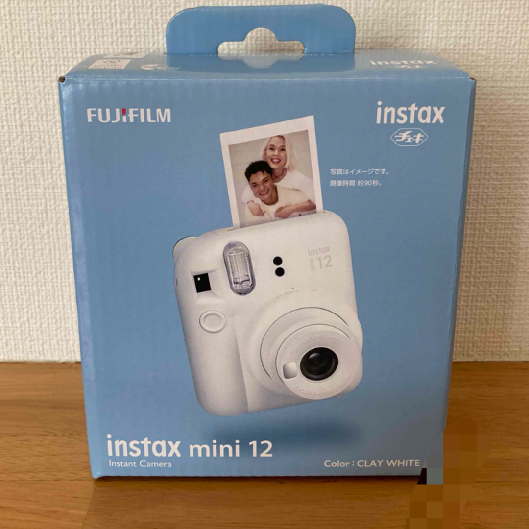 富士フィルム新品未使用 チェキ instax mini 12 クレイホワイト