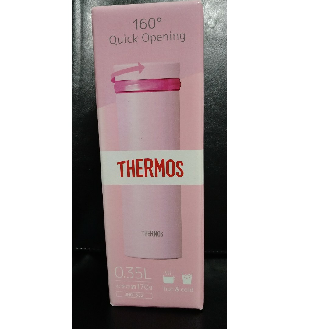 THERMOS(サーモス)の即決ＯＫ！新品未使用　サーモス真空断熱ケータイマグ　0.35L　シャイニーピンク インテリア/住まい/日用品のキッチン/食器(弁当用品)の商品写真