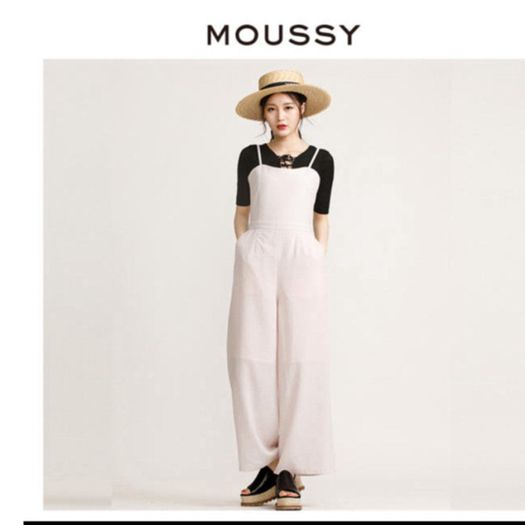 moussy(マウジー)のmoussyバックリボン ロンパース レディースのパンツ(オールインワン)の商品写真