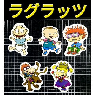 No.94  5枚セット ラグラッツ Rugrats 防水 ステッカー シール(キャラクターグッズ)