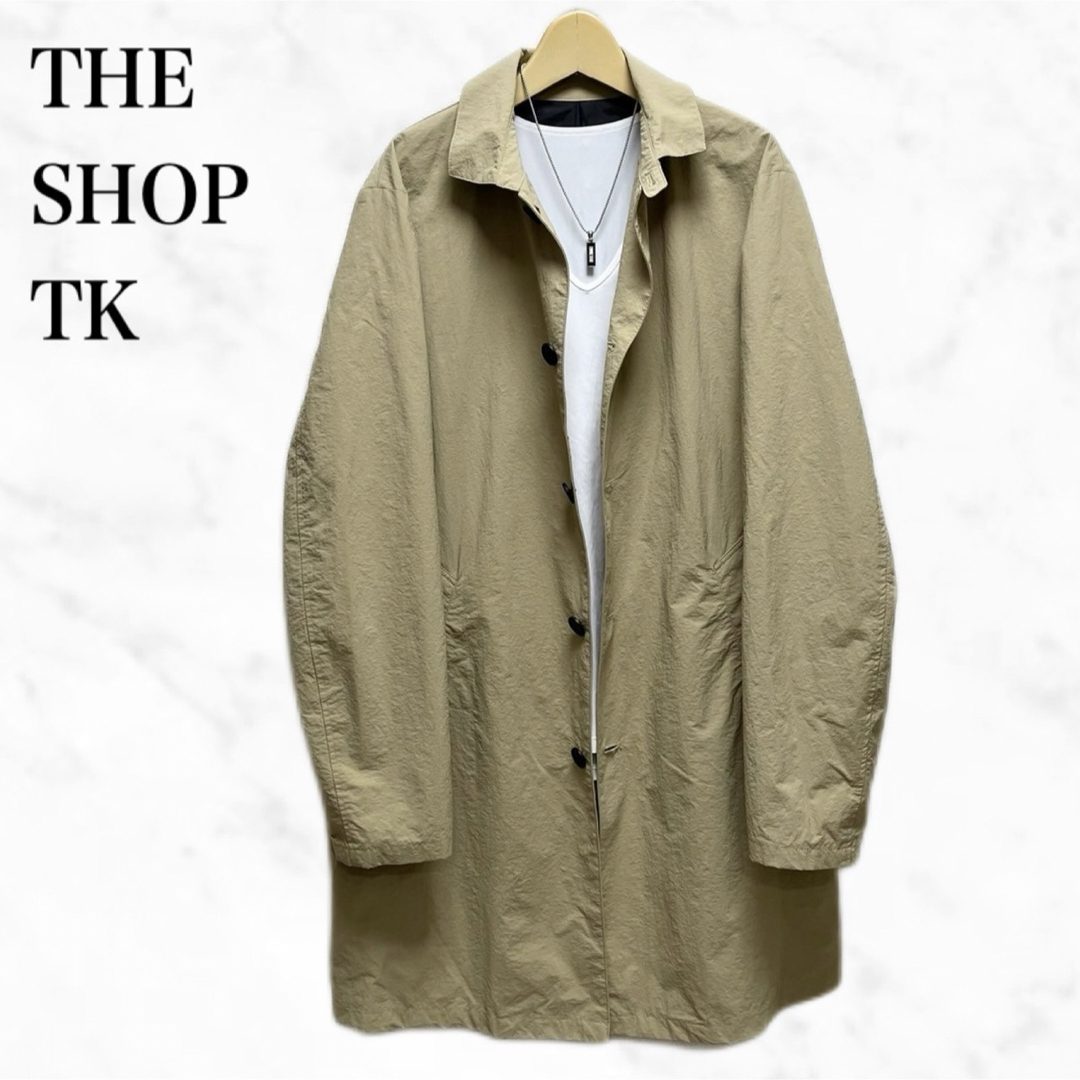 THE SHOP TK - THE SHOP TK ロングジャケット コート ベージュ