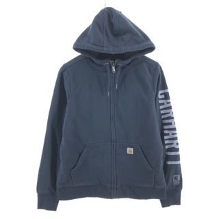 カーハート(carhartt)の古着 カーハート Carhartt 袖プリント スウェットフルジップパーカー レディースS /eaa398610(トレーナー/スウェット)