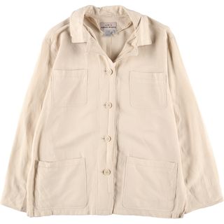 エディーバウアー(Eddie Bauer)の古着 エディーバウアー Eddie Bauer オープンカラー 長袖 リネンシャツ レディースL /eaa398501(シャツ/ブラウス(長袖/七分))