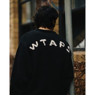 ダブルタップス(W)taps)の23AW WTAPS クルーネックニット BLACK L(ニット/セーター)