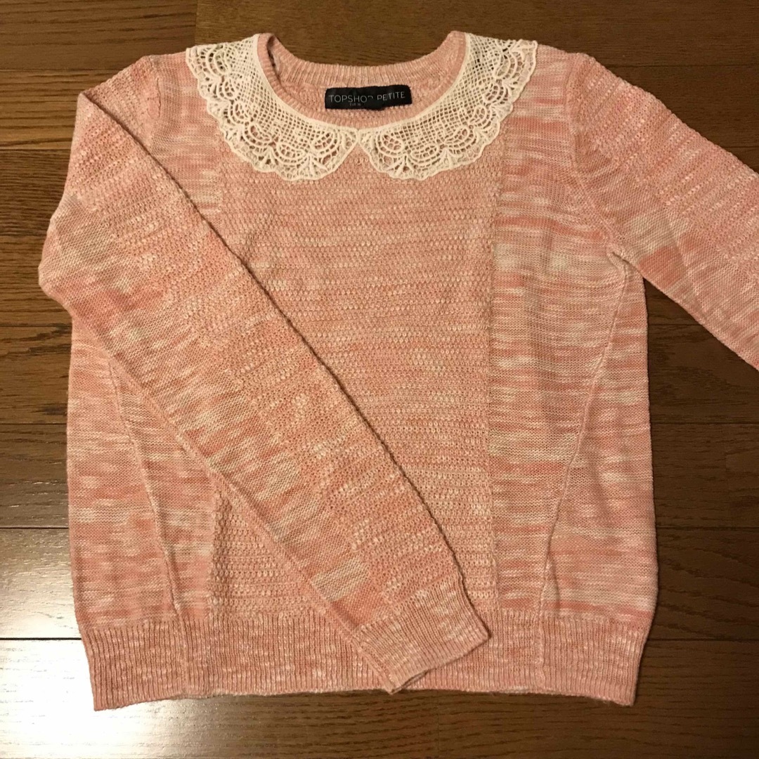 TOPSHOP(トップショップ)の新品☆TOP SHOP・上質・ニット セーター・サーモンピンク・サイズ３６ レディースのトップス(ニット/セーター)の商品写真