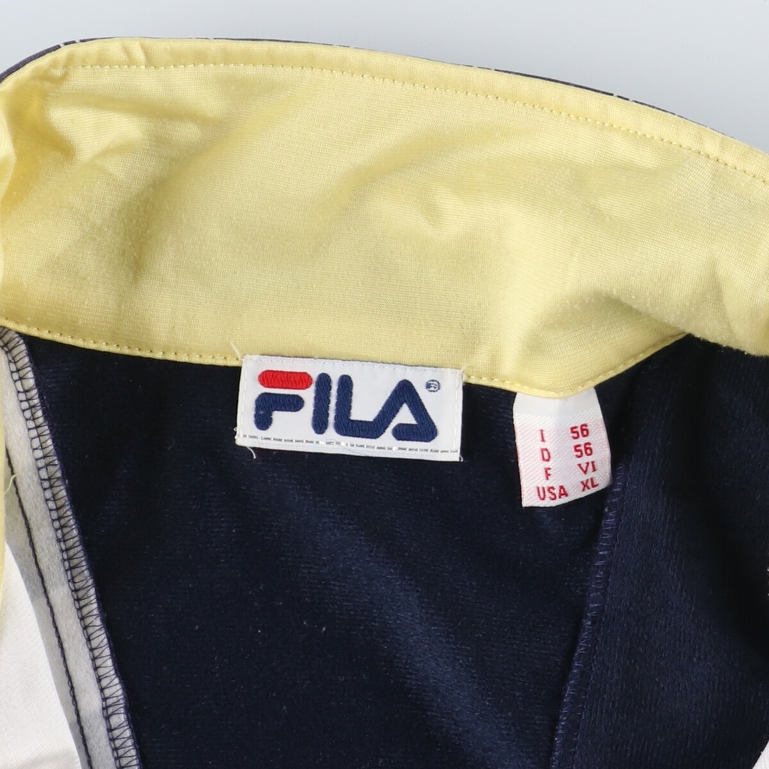 FILA(フィラ)の古着 90年代 フィラ FILA ジャージ トラックジャケット メンズXL ヴィンテージ /eaa407790 メンズのジャケット/アウター(その他)の商品写真