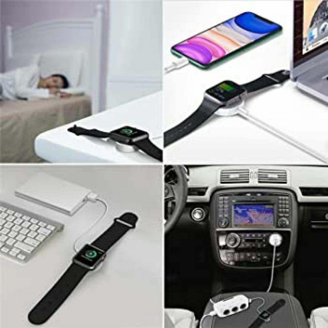 早い者勝ち❣️ Apple watch充電器 2in1充電 充電ケーブル スマホ/家電/カメラのスマートフォン/携帯電話(バッテリー/充電器)の商品写真