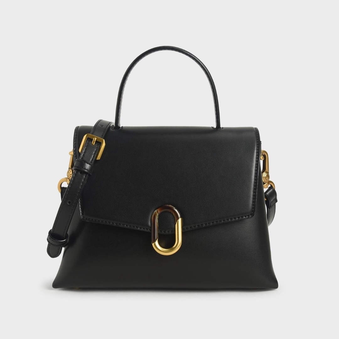 Charles and Keith - CHARLES & KEITH ストーンエンベリッシュド ハンドルバッグ