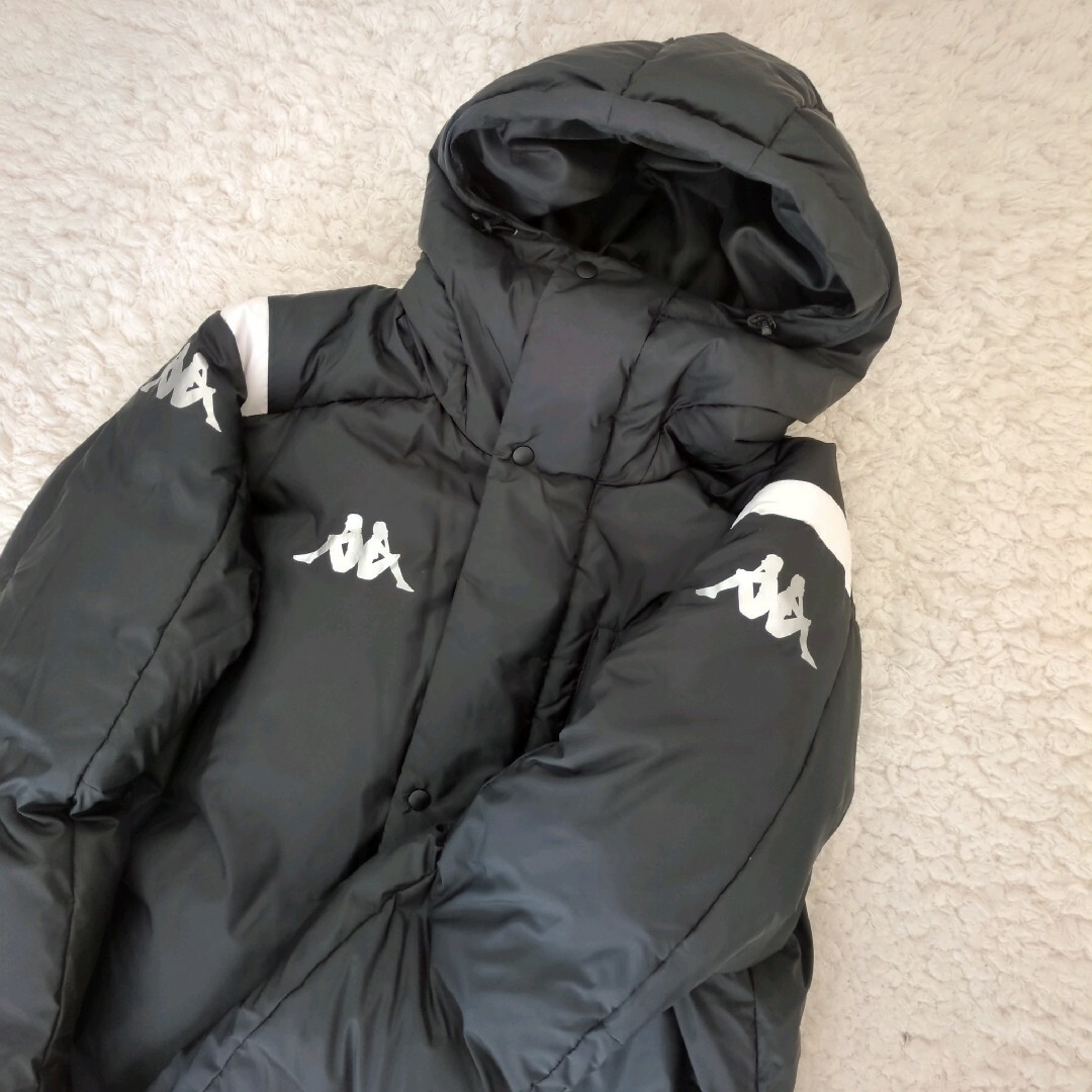 Kappa - 美品 カッパ ダウンコート ベンチコート ロングコート 黒 Kappa - 美品 カッパ ダウンコート ベンチコート ロングコート 黒