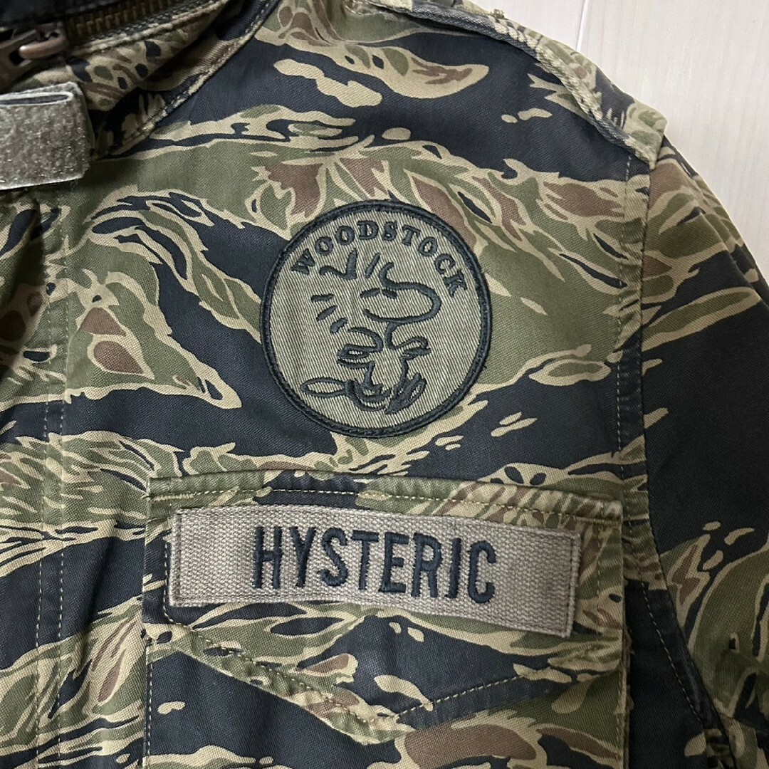 HYSTERIC GLAMOUR(ヒステリックグラマー)の定価7万ヒステリックグラマー　シアター8ウッドストックパッチタイガーカモM-65 メンズのジャケット/アウター(ミリタリージャケット)の商品写真