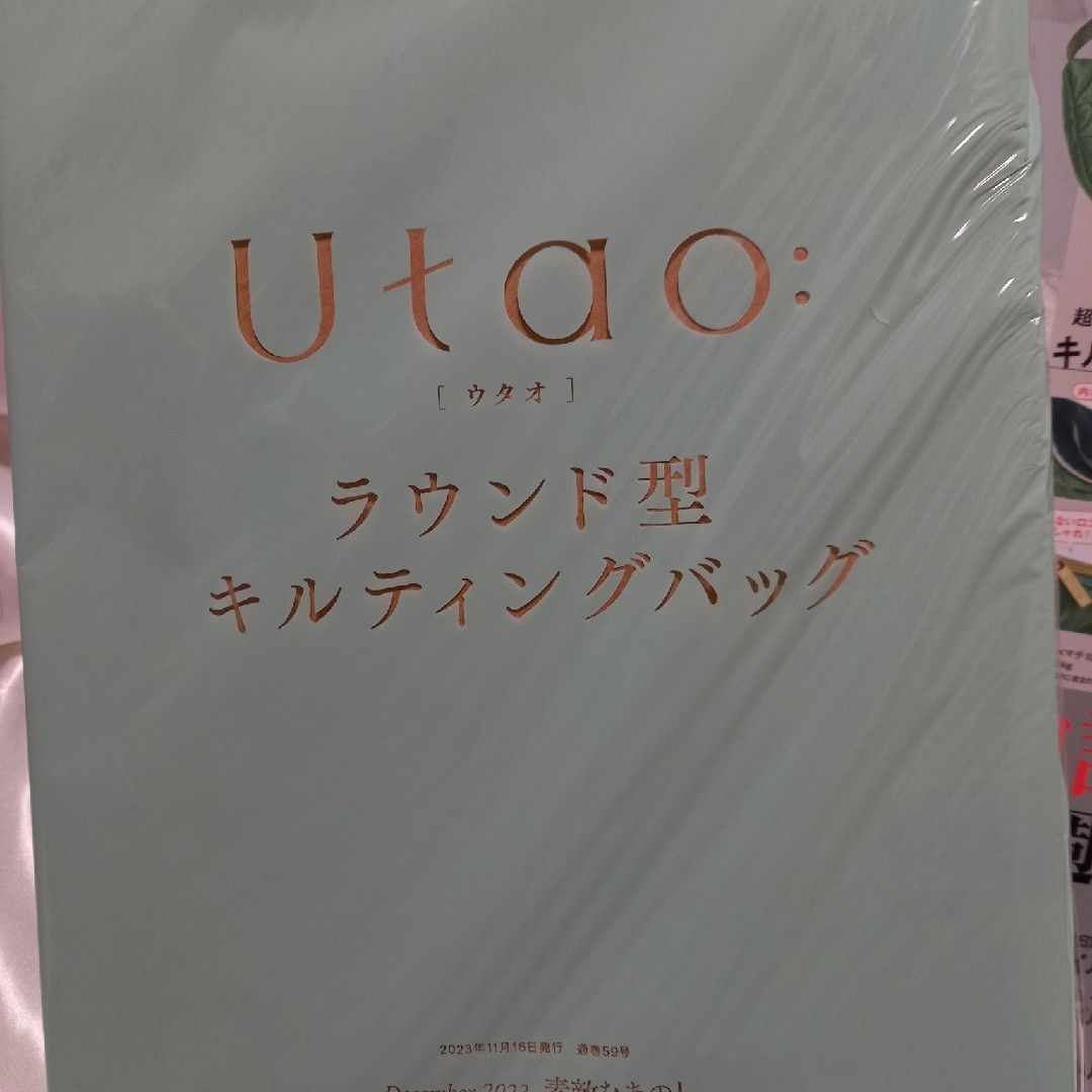 宝島社(タカラジマシャ)の素敵なあの人2023.12月号特別付録　Utao:斜めがけキルティングバック レディースのバッグ(ボディバッグ/ウエストポーチ)の商品写真