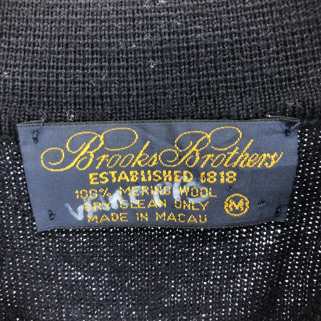 Brooks Brothers(ブルックスブラザース)の古着 ブルックスブラザーズ Brooks Brothers Est.1818 襟付き ウールニットハーフボタンセーター メンズM /eaa405921 メンズのトップス(ニット/セーター)の商品写真