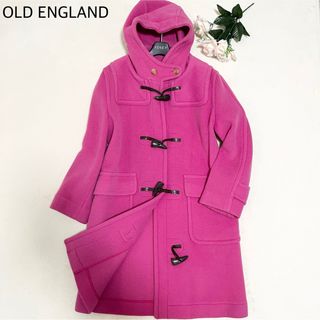 オールドイングランド(OLD ENGLAND)の【美品】OLD ENGLAND ダッフルコート M相当 ヘリンボーン フード付き(ダッフルコート)