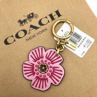 新品未使用】COACH コーチ バッグチャーム 小物入れ フローラル 花柄