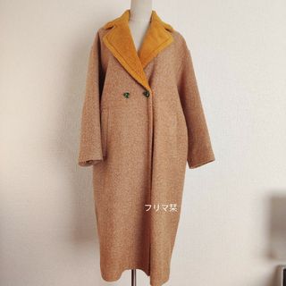 inconnue ロングポンチョ キャメル 新品未使用の通販 by Hu_ku.｜ラクマ