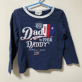 ダディオーダディー(daddy oh daddy)の【110】ダディオダディ　ロンT アメカジ　長袖　カットソー　ネイビー(Tシャツ/カットソー)