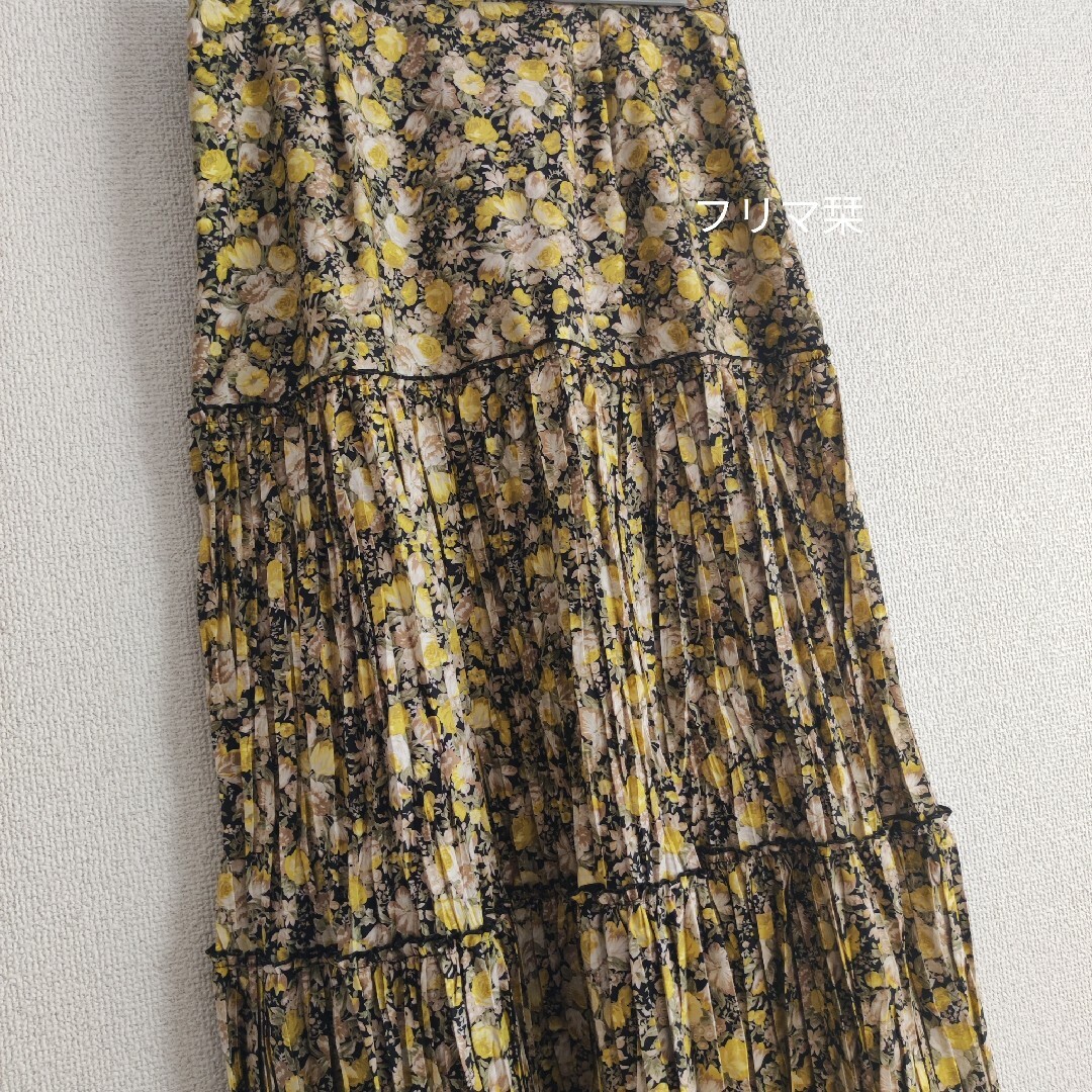 leur logette(ルールロジェット)のルールロジェット マティスフラワー プリーツスカート レディースのスカート(ロングスカート)の商品写真