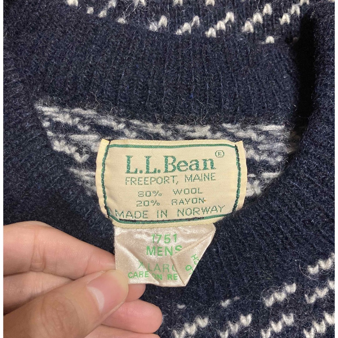 L.L.Bean(エルエルビーン)のエルエルビーン　バーズアイニット　有原みゆ紀着用 メンズのトップス(ニット/セーター)の商品写真