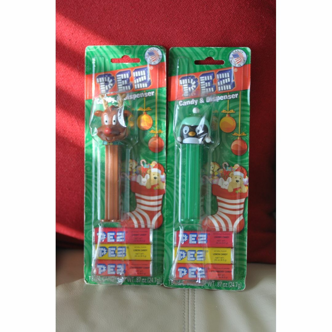 【本日で処分】PEZ ホリデーシリーズ クリスマス ２つセット エンタメ/ホビーのおもちゃ/ぬいぐるみ(キャラクターグッズ)の商品写真