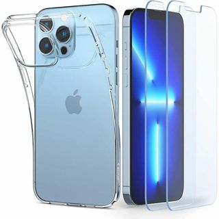 iPhone13 Pro Max ケース ケース １個・ガラスフイルム2枚set(iPhoneケース)