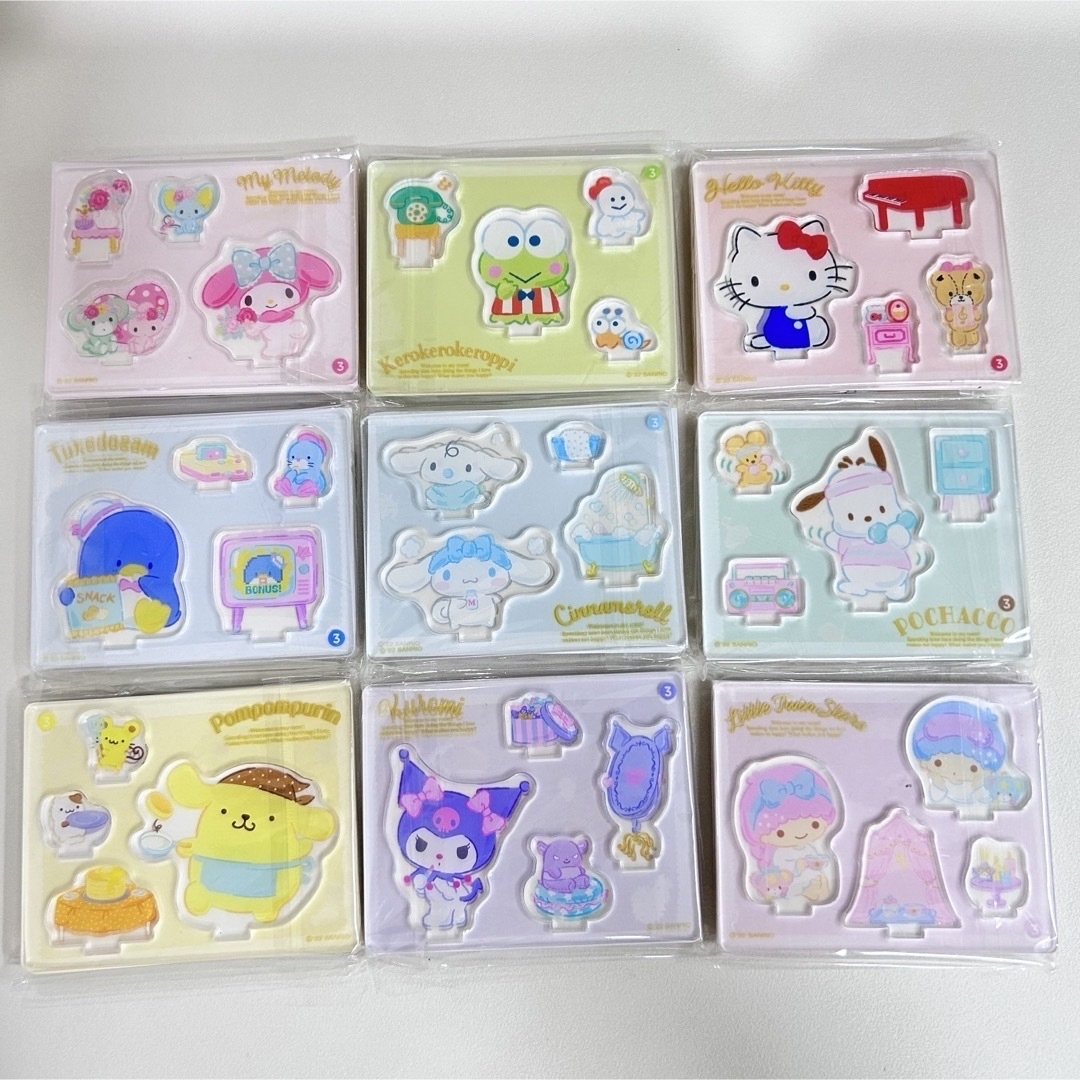 サンリオ(サンリオ)のSanrio Acrylic Stand Total 9 types エンタメ/ホビーのおもちゃ/ぬいぐるみ(キャラクターグッズ)の商品写真